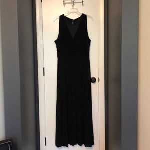 Alfani black lined maxi dress